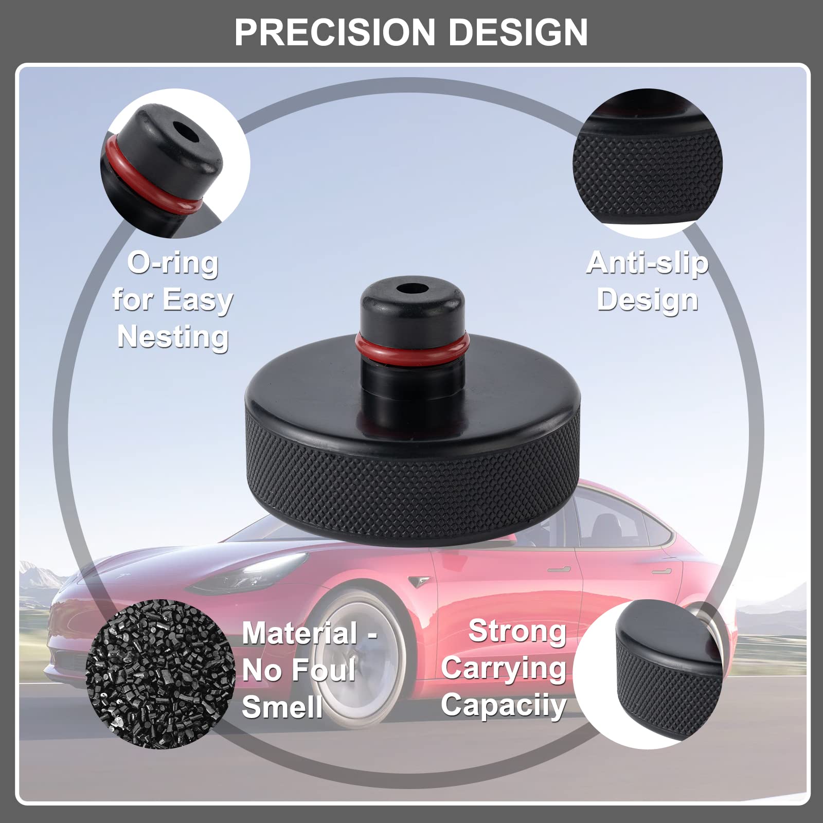 Edulnke protects battery during jacking with rigid support surface.