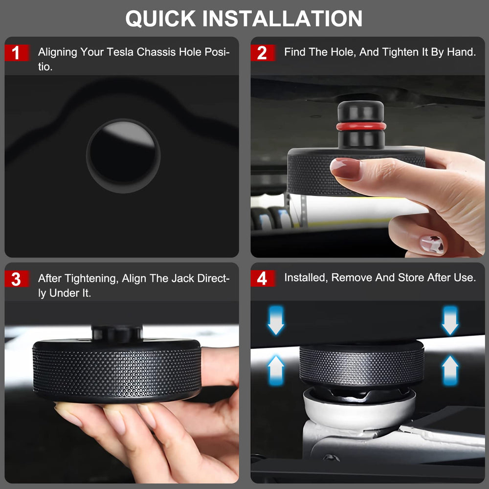 Edulnke center post fit ensures precise jack alignment every time.