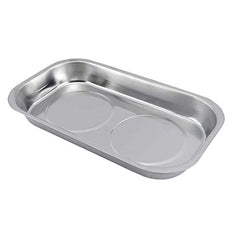 Edward Tools 9.5-inch rectangle magnetic tray close-up showing heavy-duty stainless steel and strong magnet.