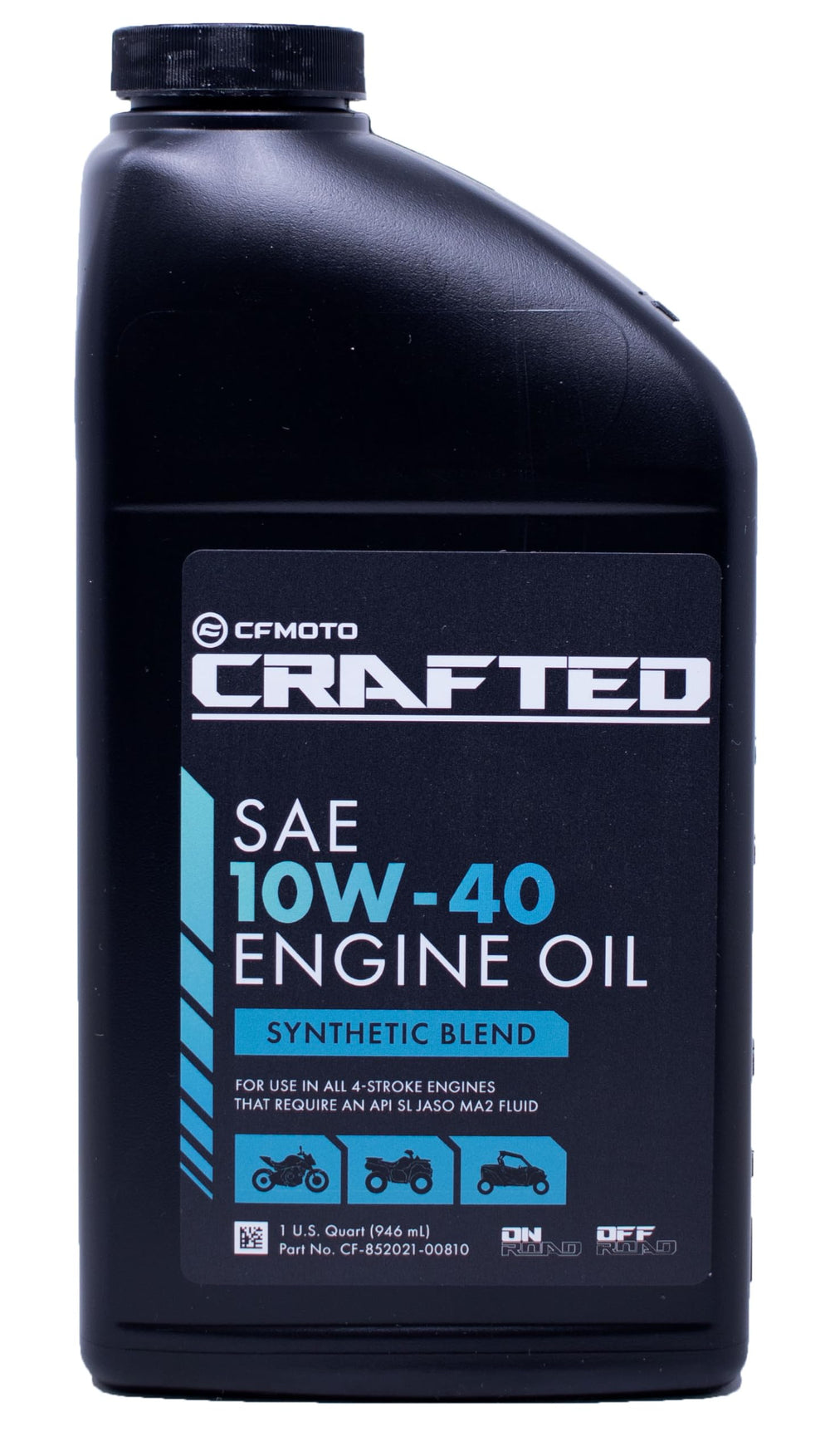 Edwards CFMoto oil 10W-40 3 quarts displayed for reliable engine lubrication