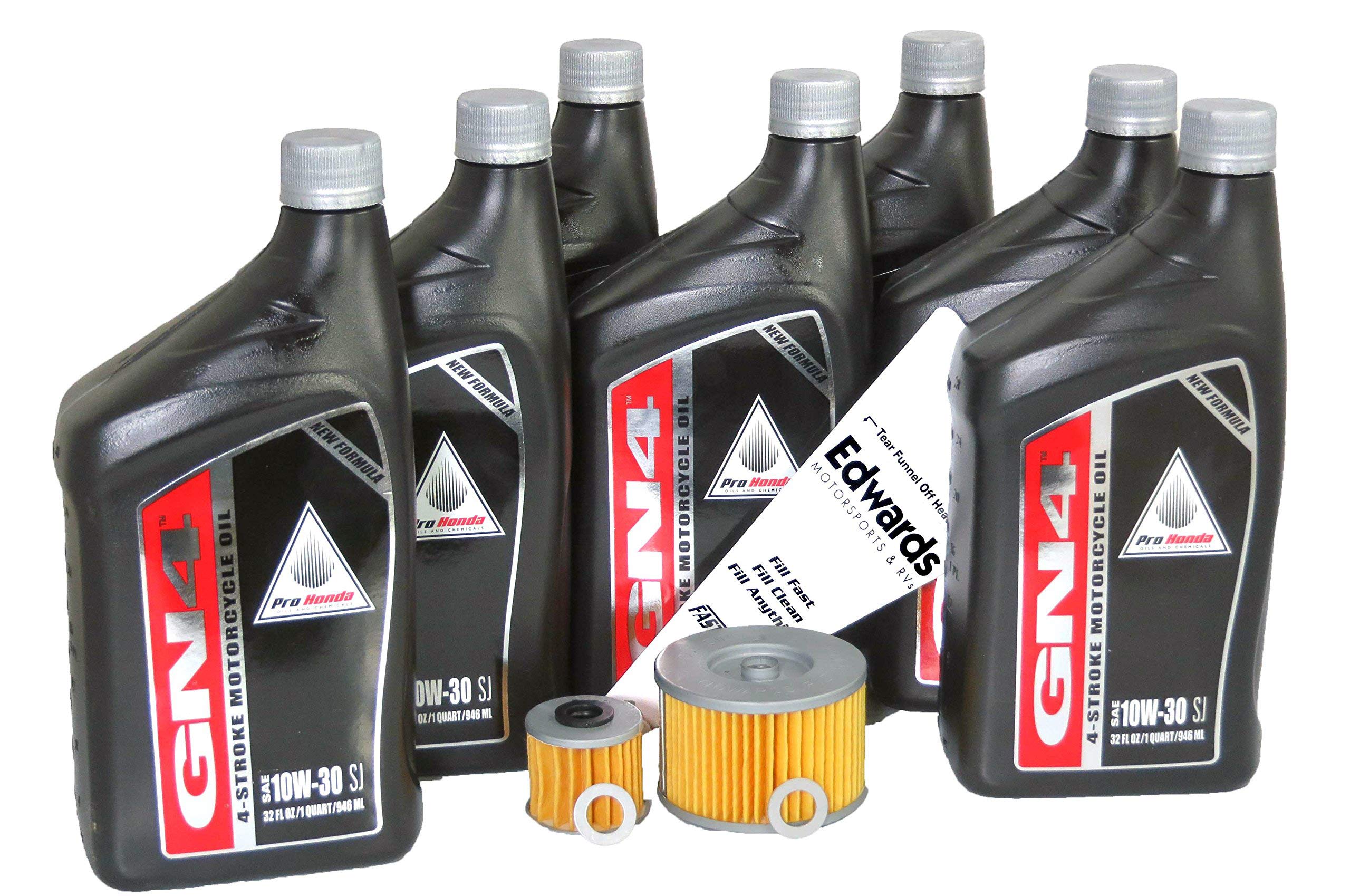 Edwards oil change kit with 7 quarts GN4 10W-30 oil for Honda Pioneer 1000