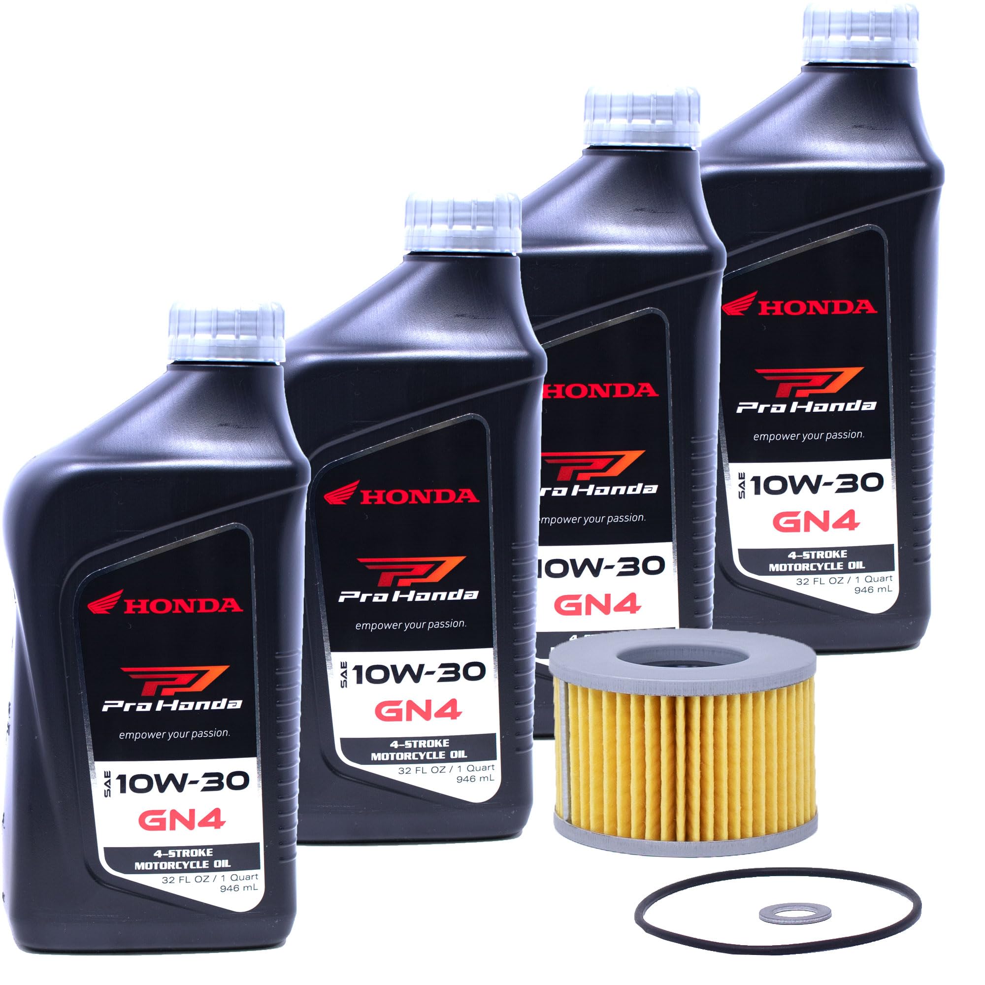 Edwards Oil Change Kit GN4 oil bottle ready for Honda Pioneer 700 maintenance