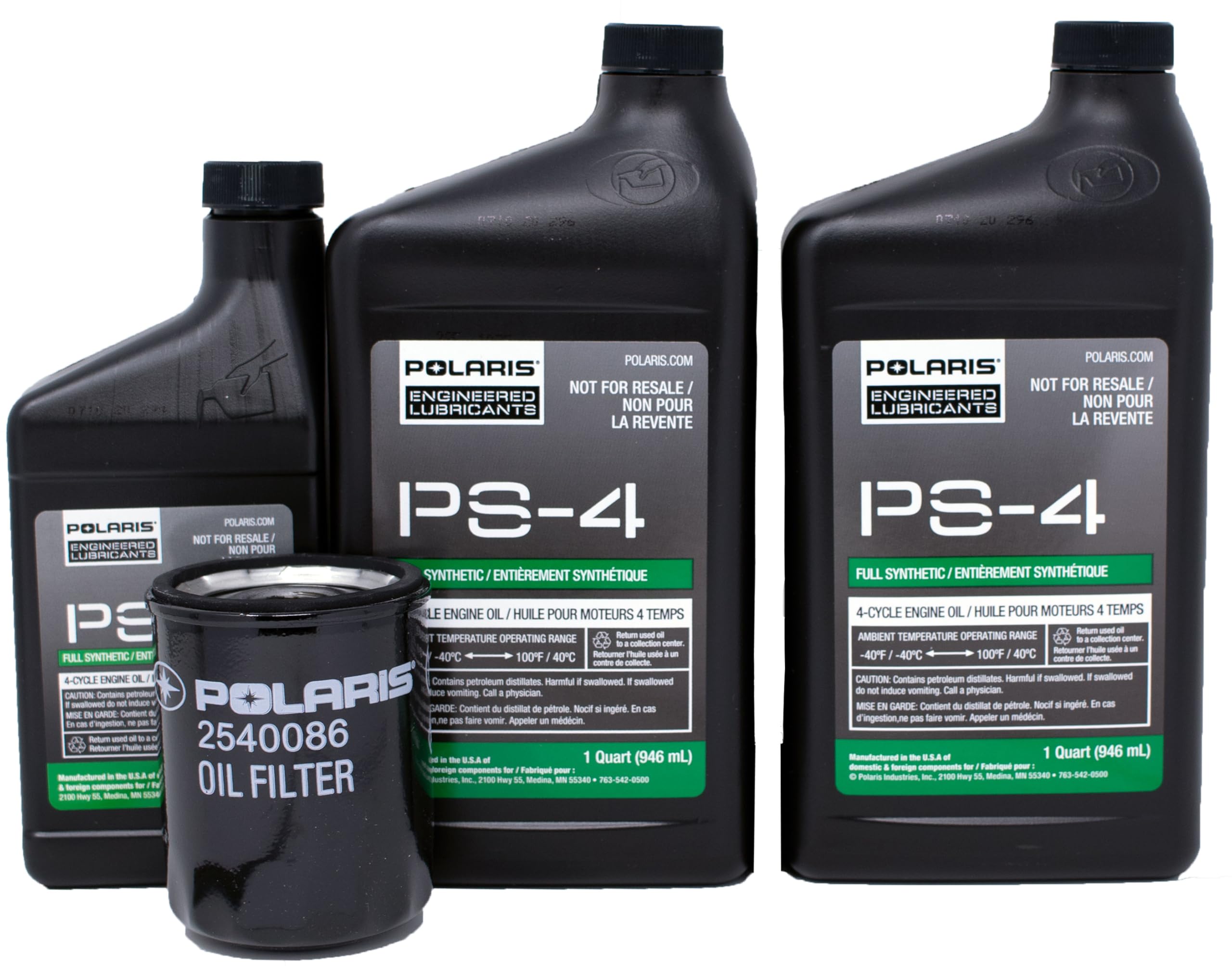 Edwards Oil Change Kit for Polaris Ranger XP 1000 SXS UTV with PS-4 5W-50 oil and OEM filter