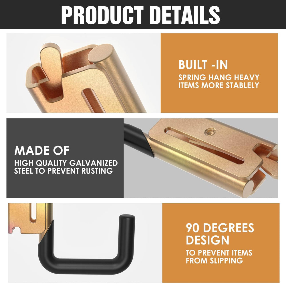 Eegoowa X Track rail hook in use for versatile organization