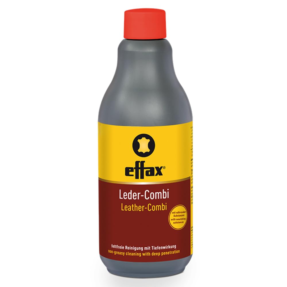 Effax Leather Combi Bottle softening image: keeps leather soft, flexible and durable.
