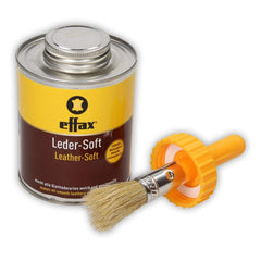 Effax Leather Soft 475ml bottle for supple, protected leather surfaces.