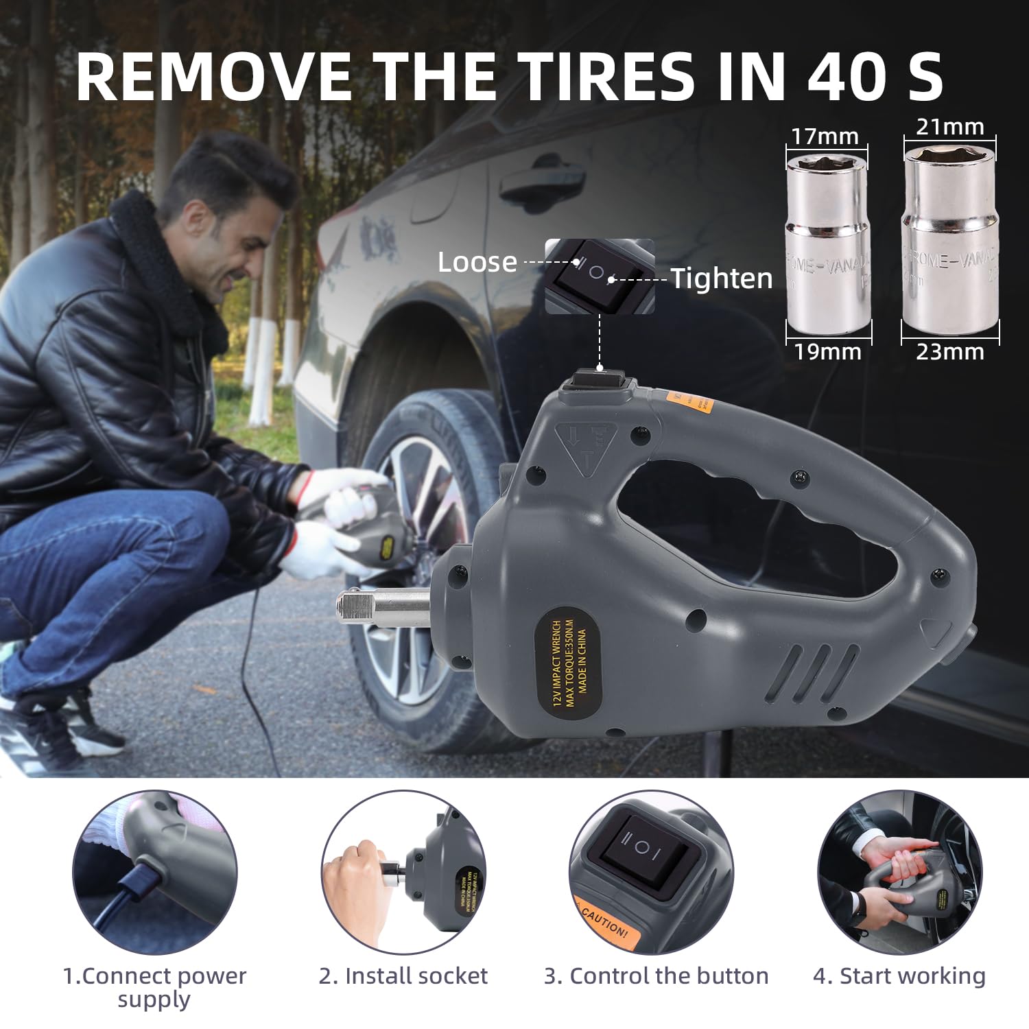 EFFIROSO lifts car in minutes with electric power