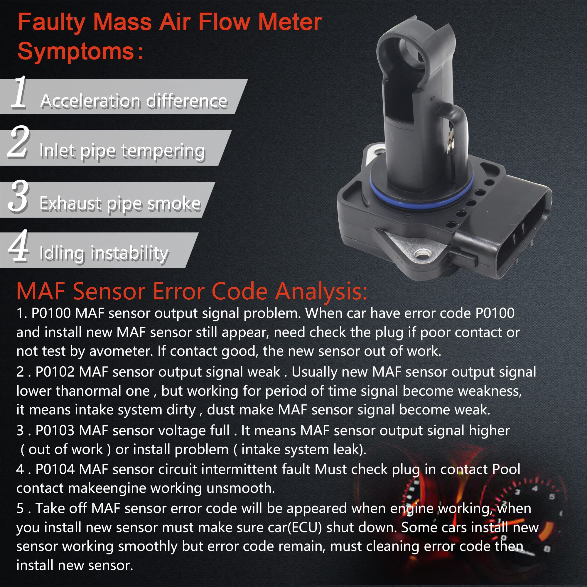 Effoexparts MAF sensor on Highlander intake for steady performance