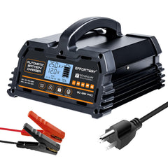 EffortWay 25A charger overview for versatile battery care.