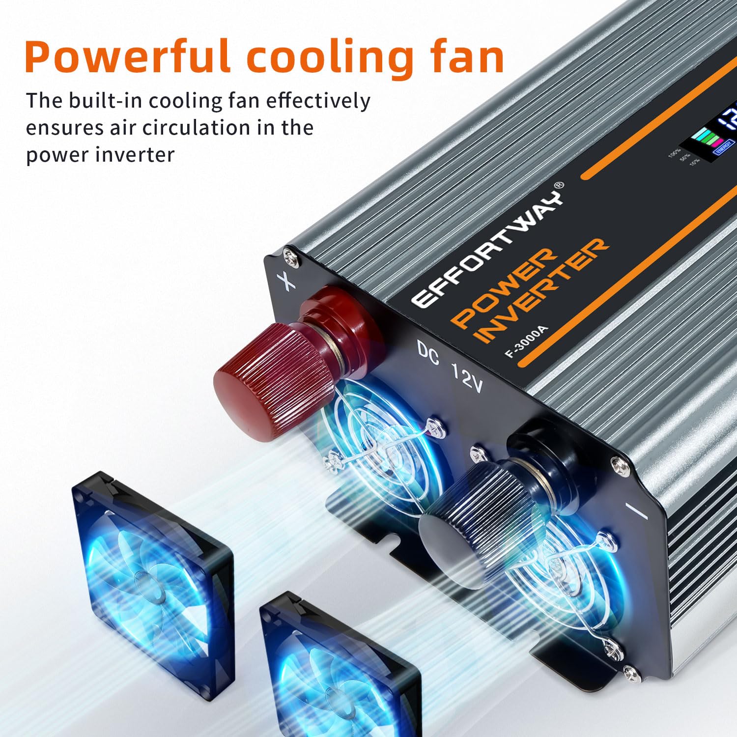 Four USB ports provide portable charging for devices.