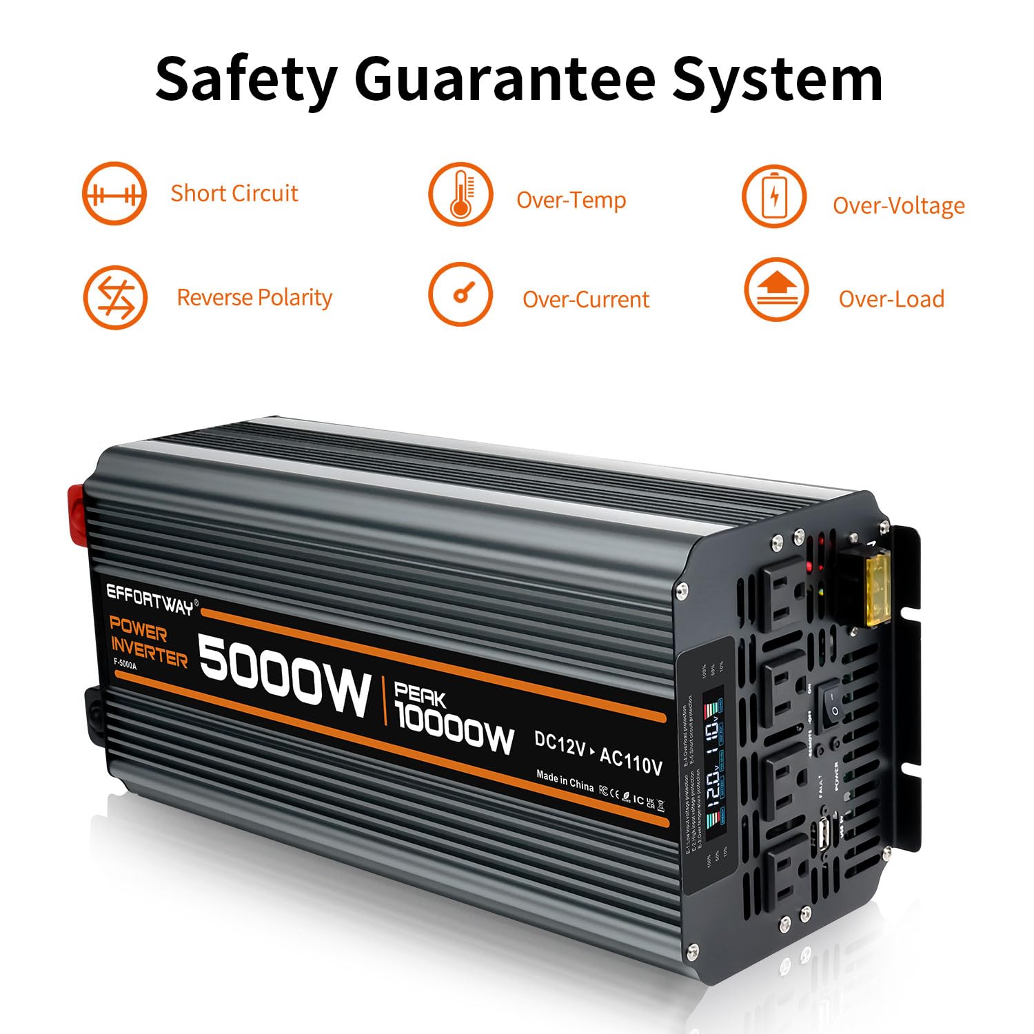 EFFORTWAY rugged aluminum housing for outdoor durability