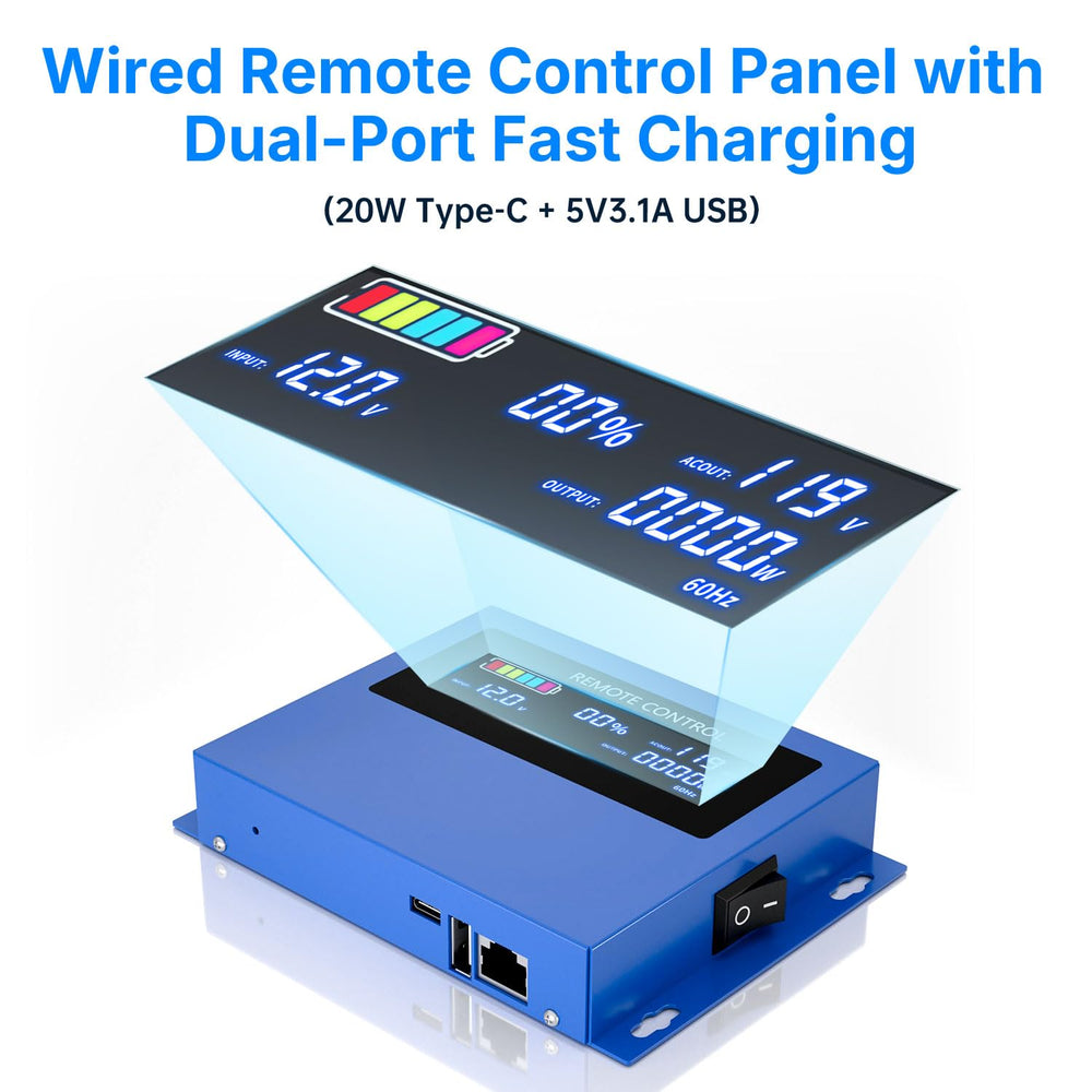 EFFORTWAY wireless remote control for convenient power management on the go.
