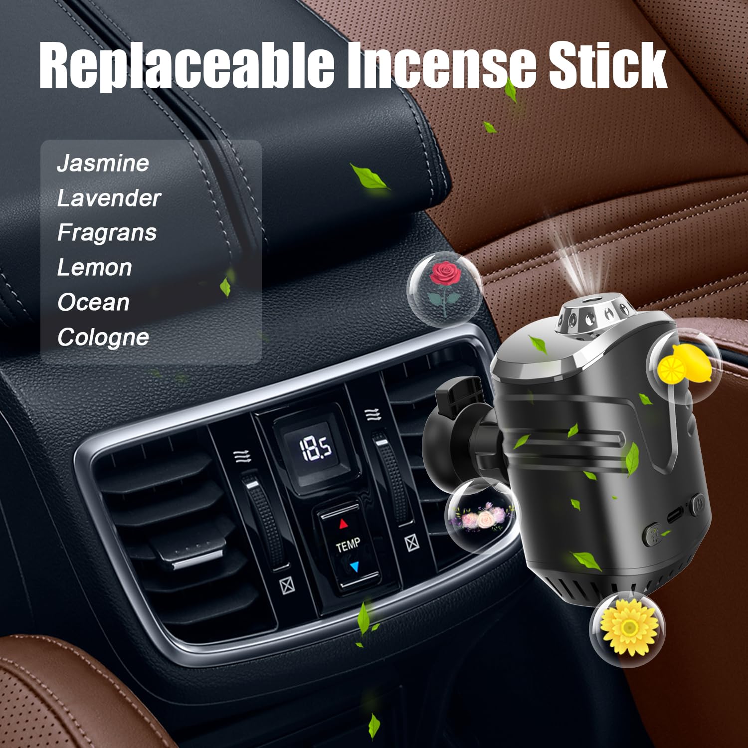 EGKimBa six-scent diffuser refreshes cabin on road trips
