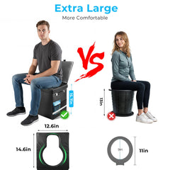 Eglotes XL portable toilet carrying bag for easy transport on trips