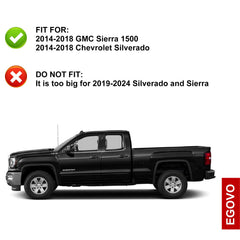 EGOVO stake pocket covers for Silverado 2500/3500 guard holes against weather and grime.