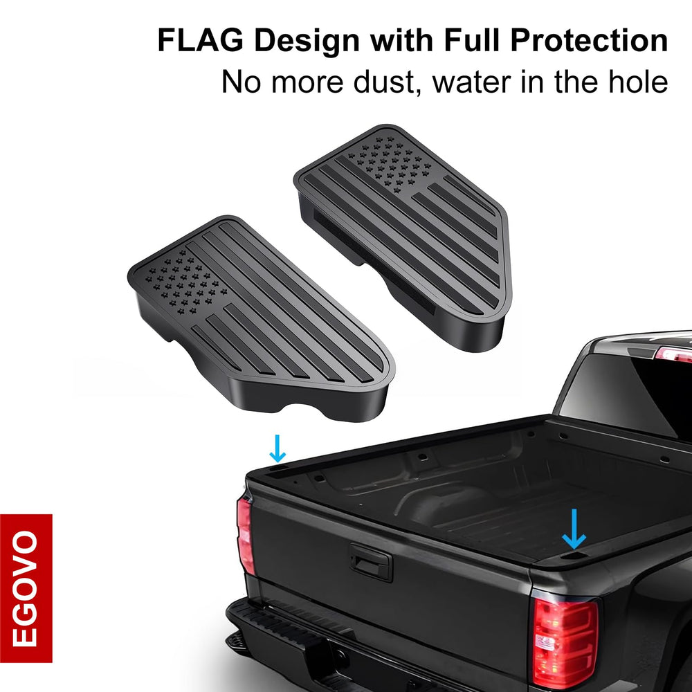 EGOVO stake pocket covers install in seconds with no tools required.