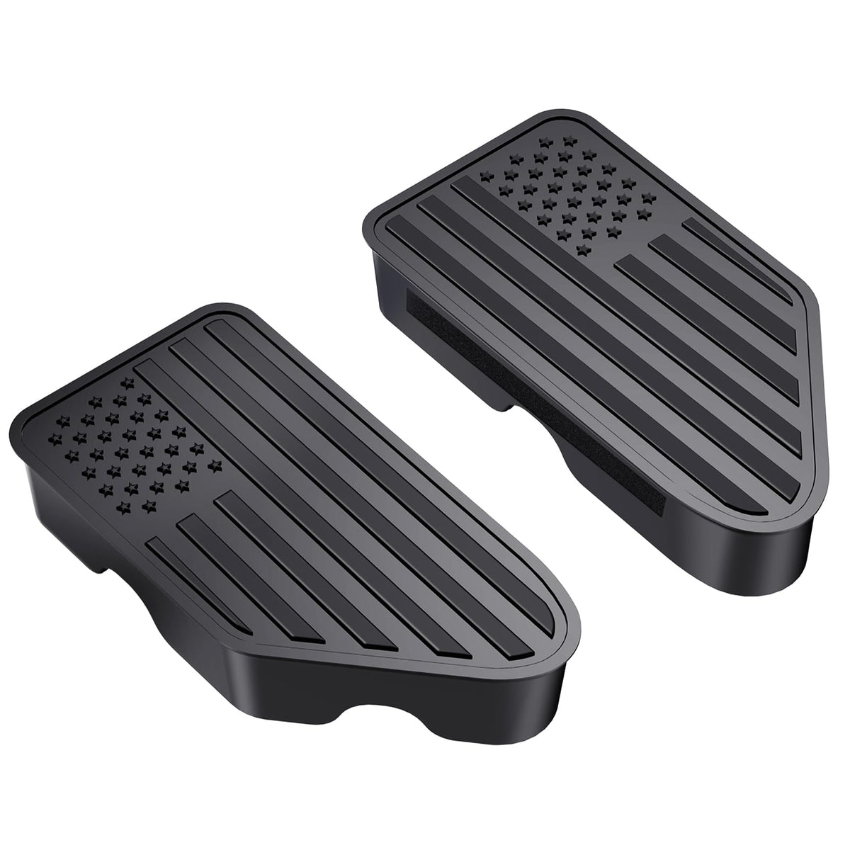 EGOVO stake pocket covers for GMC Sierra 1500 protects bed rails from rain and dirt.
