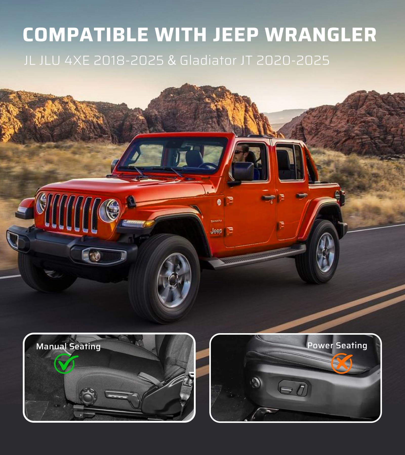 Ehaho Tungsten-Steel Front Door Pocket delivers durable panel protection on rough terrain.