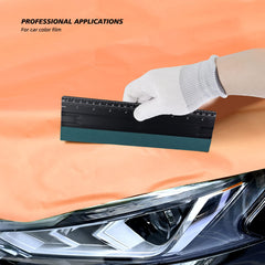 EHDIS car wrap squeegee for curved surfaces with steady pressure.