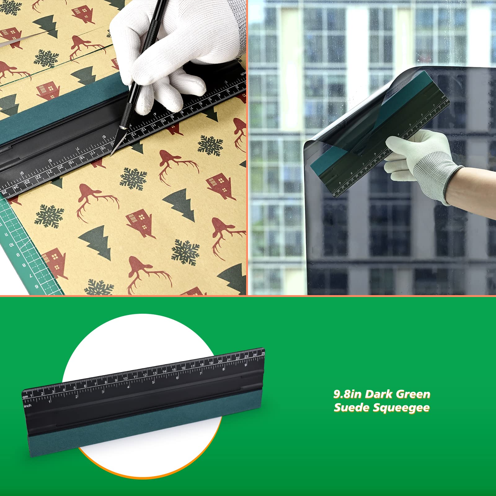 EHDIS felt edge squeegee safeguards surfaces during vinyl work.