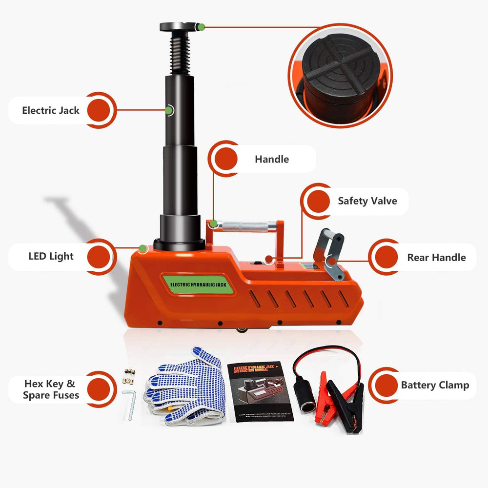 E-HEELP with built-in LED light, ready for night work under a vehicle.