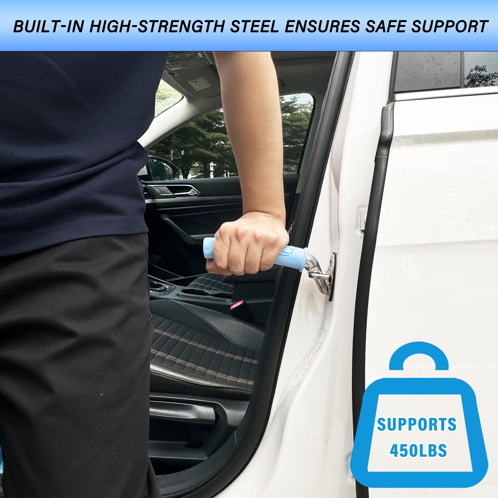 EILITWAY sturdy steel construction supports up to 450 pounds.