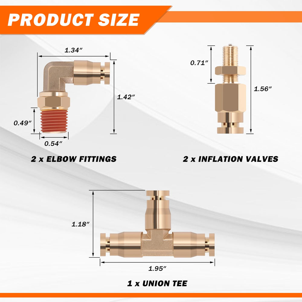 Brass 360 swivel elbow fittings from EilxMag for flexible routing
