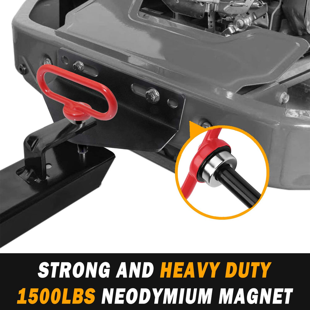 Cotter pin protection on the EilxMag hitch pin.