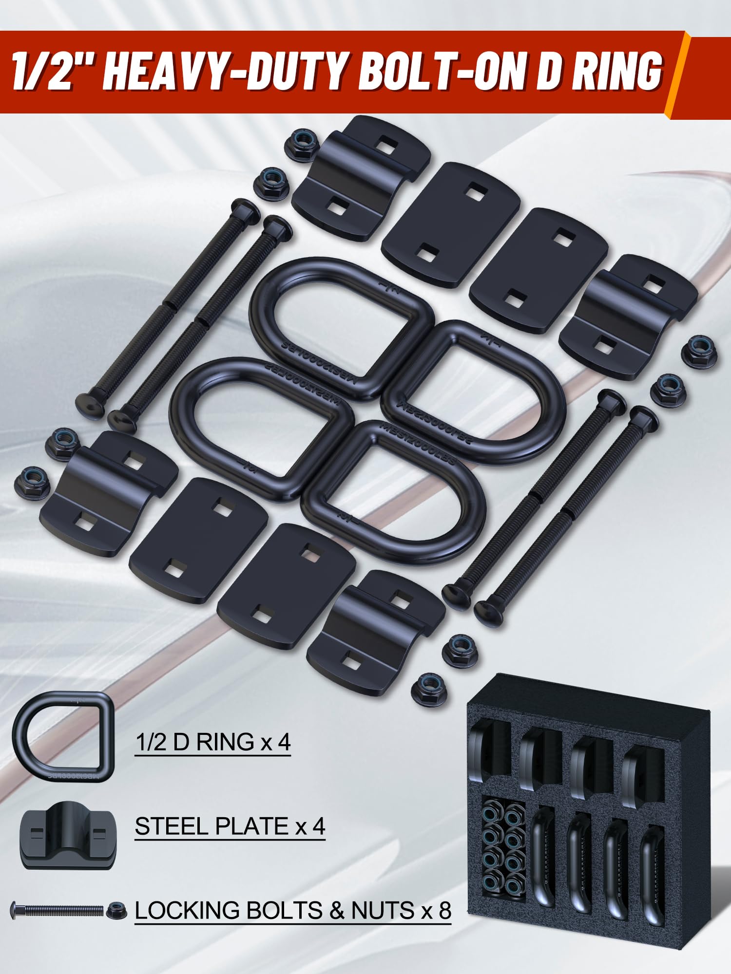 EilxMag rust-resistant coating protects hardware in all weather.
