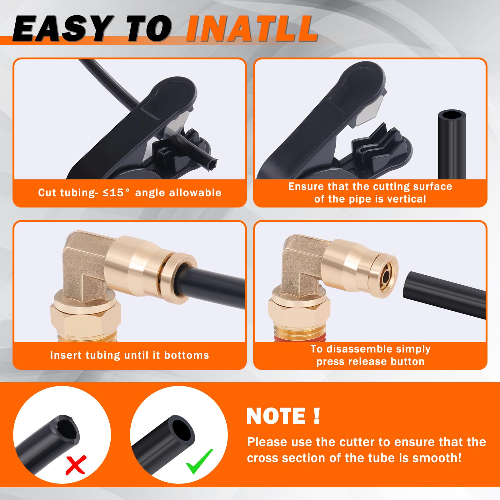 DOT brass fittings ensure compatibility with standard truck air systems