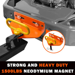 EilxMag hitch with one-hand release in action.