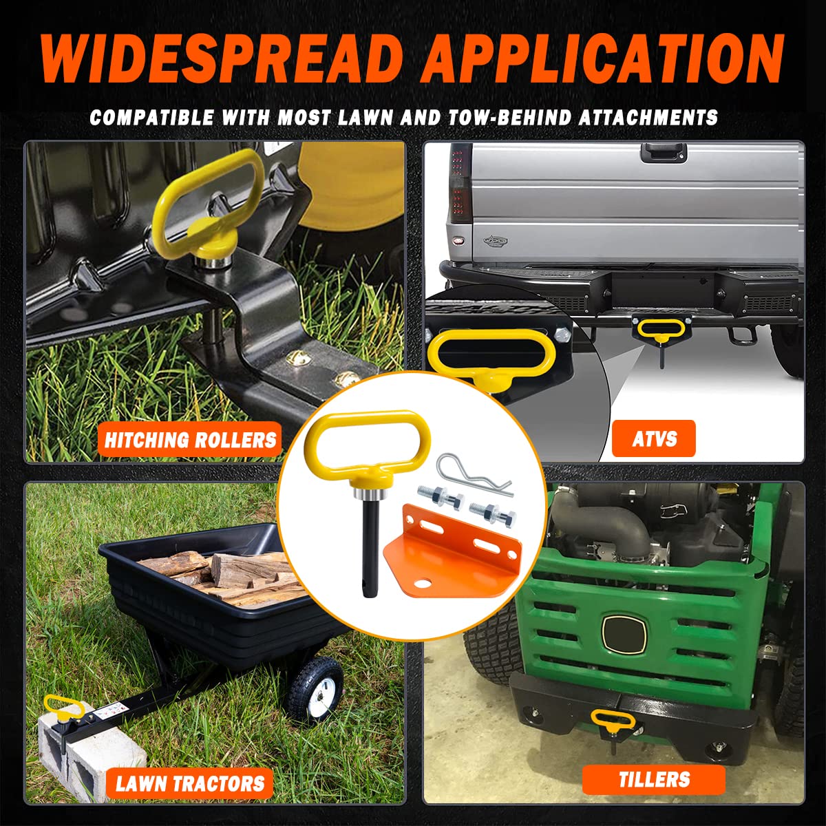 EilxMag rubber-protected hitch surface resists weathering and wear.