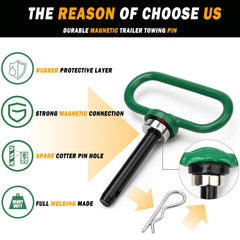 EilxMag rugged steel with black powder coating resists rust.