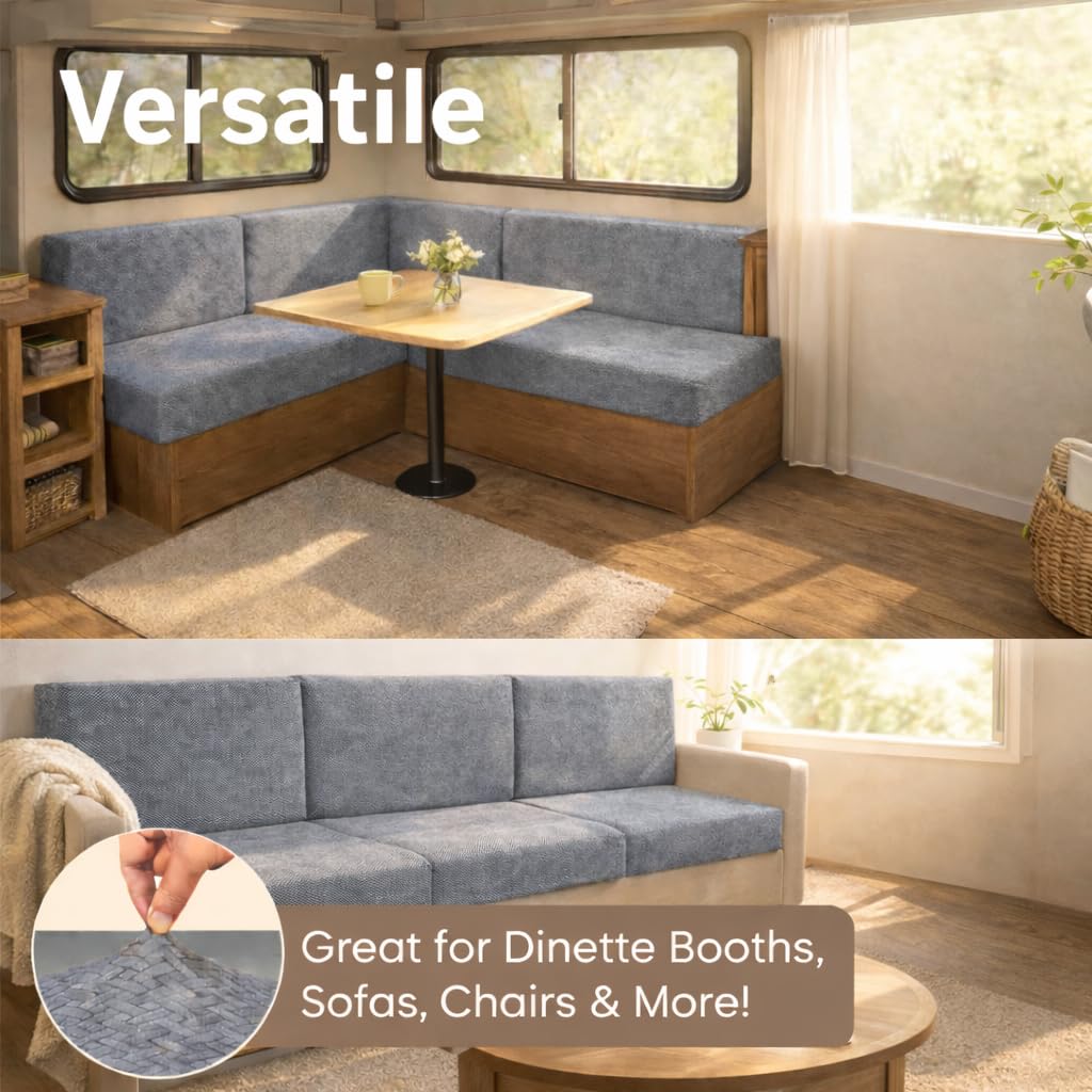 Eilyr RV dinette cushion cover modern look adds stylish neutral upgrade