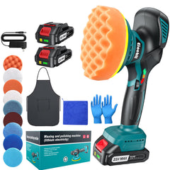 Eioehtl cordless car buffer polisher 6-inch head for easy scratch removal during detail sessions