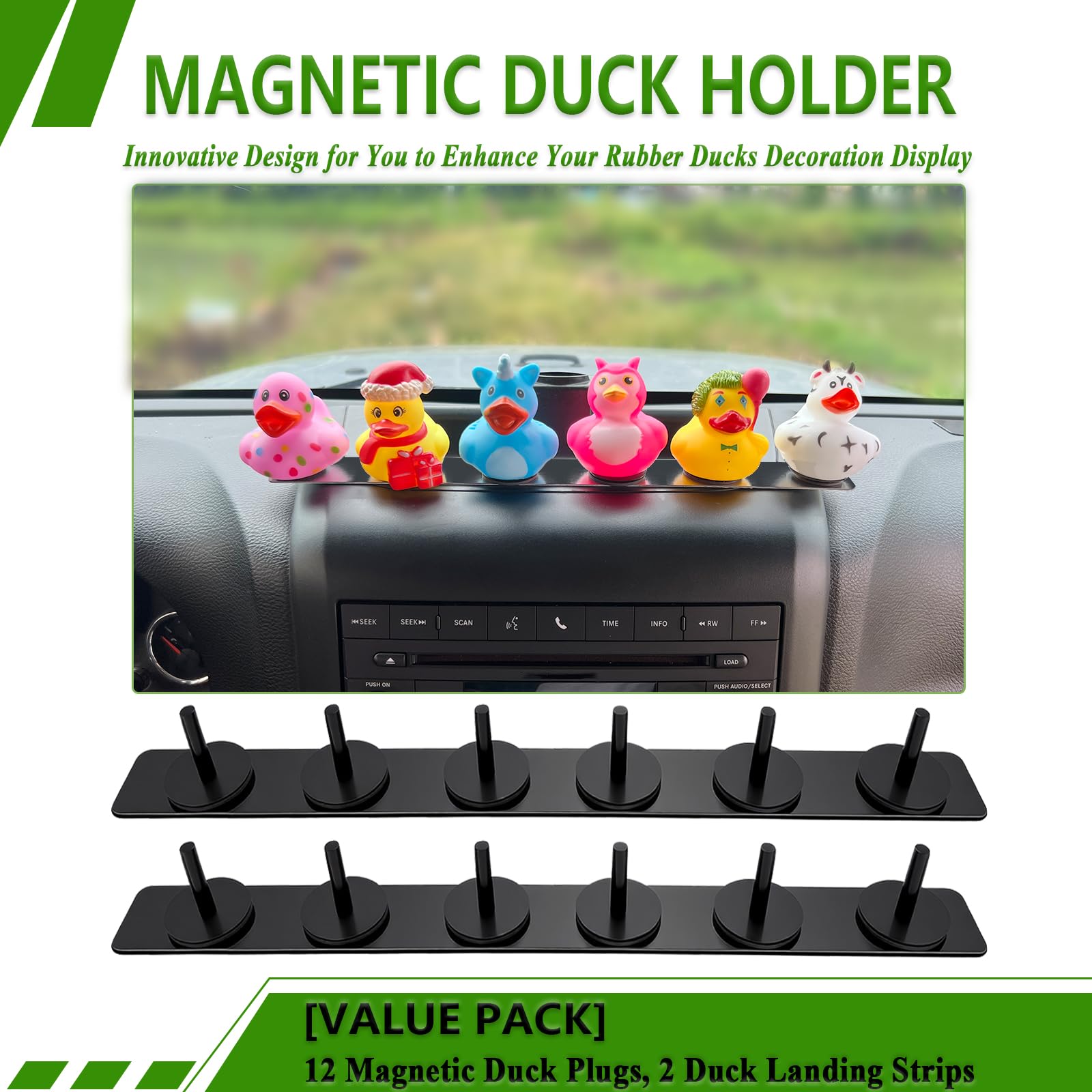 EJDRFN magnetic duck plug provides flexible spacing for varied duck sizes