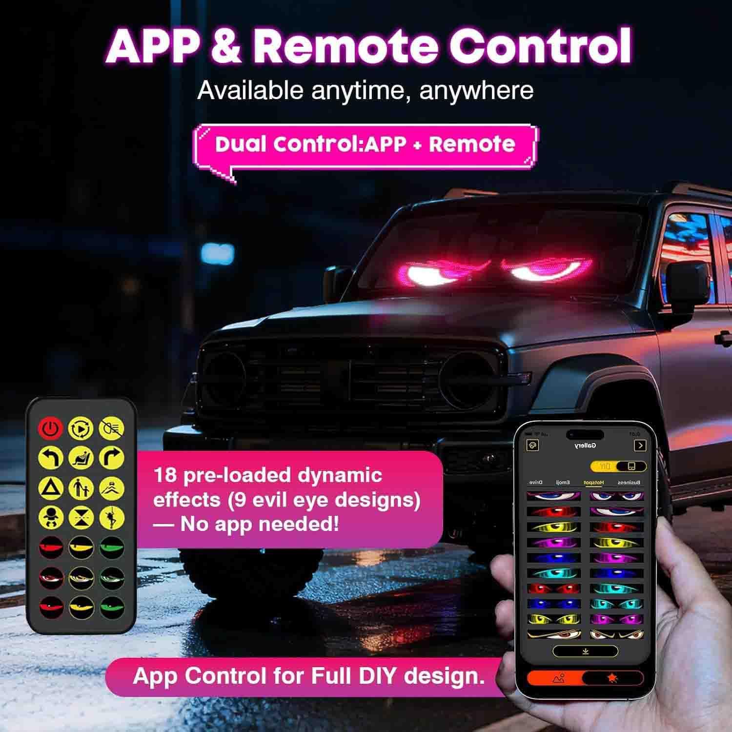 EJ's SUPER CAR USB-powered LED eyes kit powered from car charger