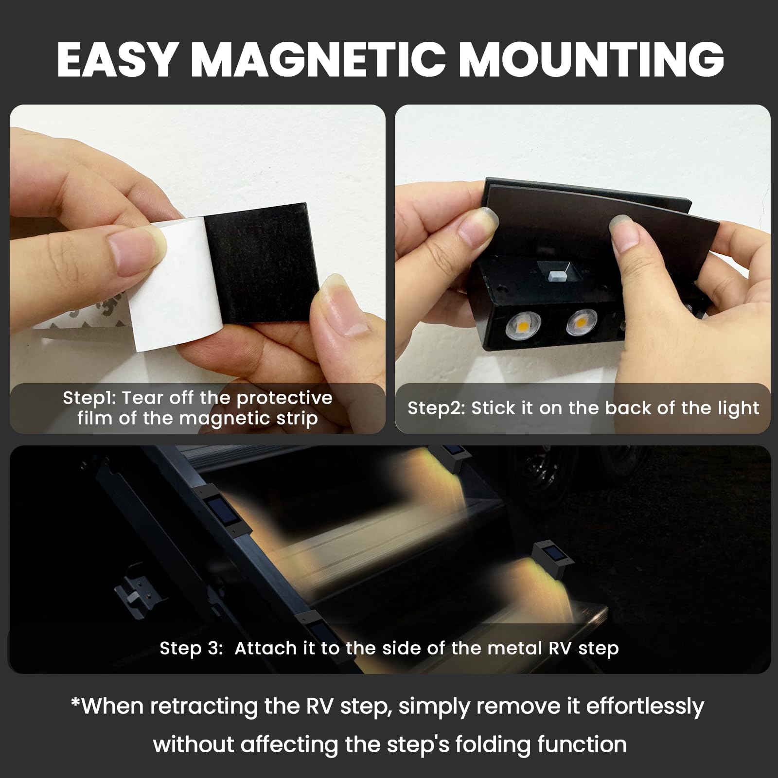 EJYTRVT four-pack lets you light multiple entry points across your RV.