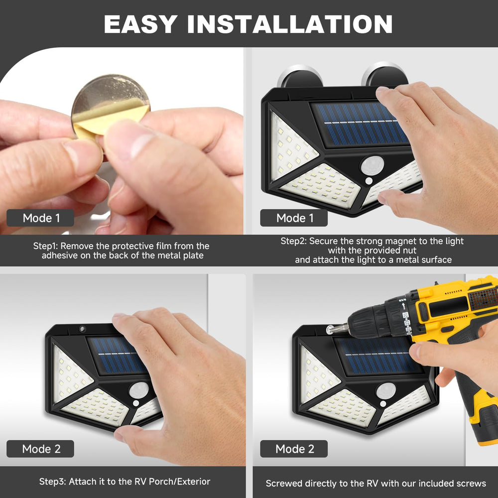 EJYTRVT 1200mAh battery with fast solar charging for dependable night lighting