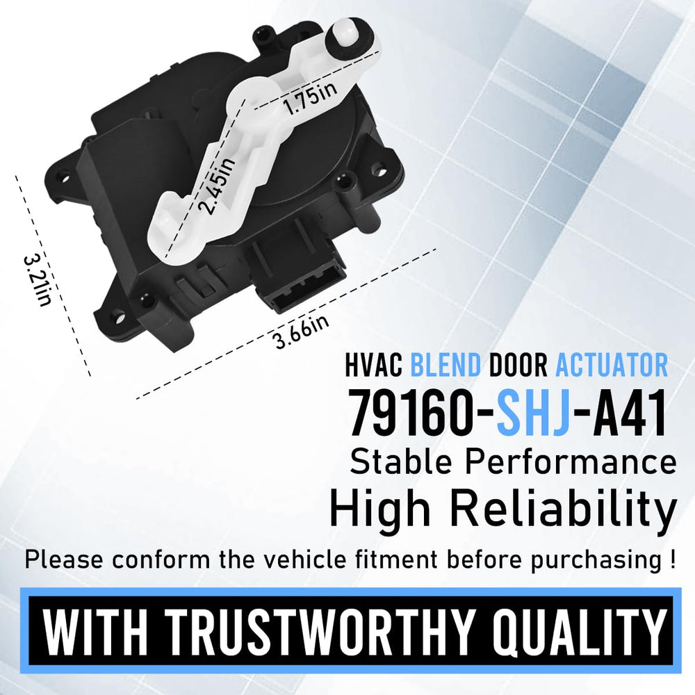 EKLN left main blend door actuator in vehicle dash integration context.