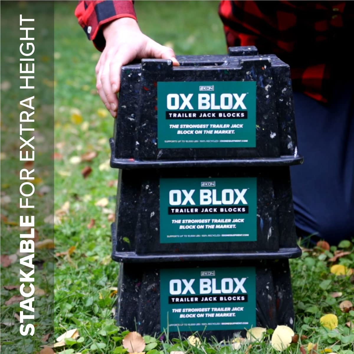 EKON OX BLOX support up to 10,000 lbs per block