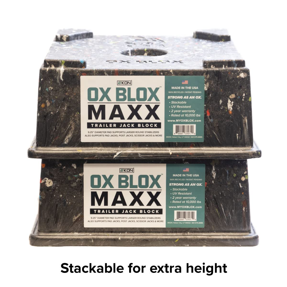 EKON OX BLOX MAXX block compact design aids quick setup.