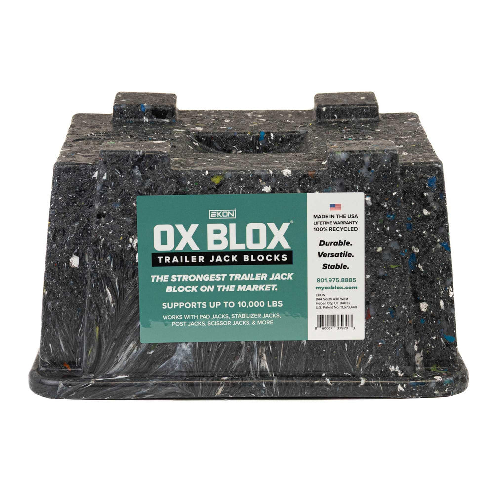 EKON OX BLOX improve RV leveling on uneven campsites