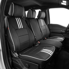 EKR F150 front-seat cover in premium faux leather, adds protection.