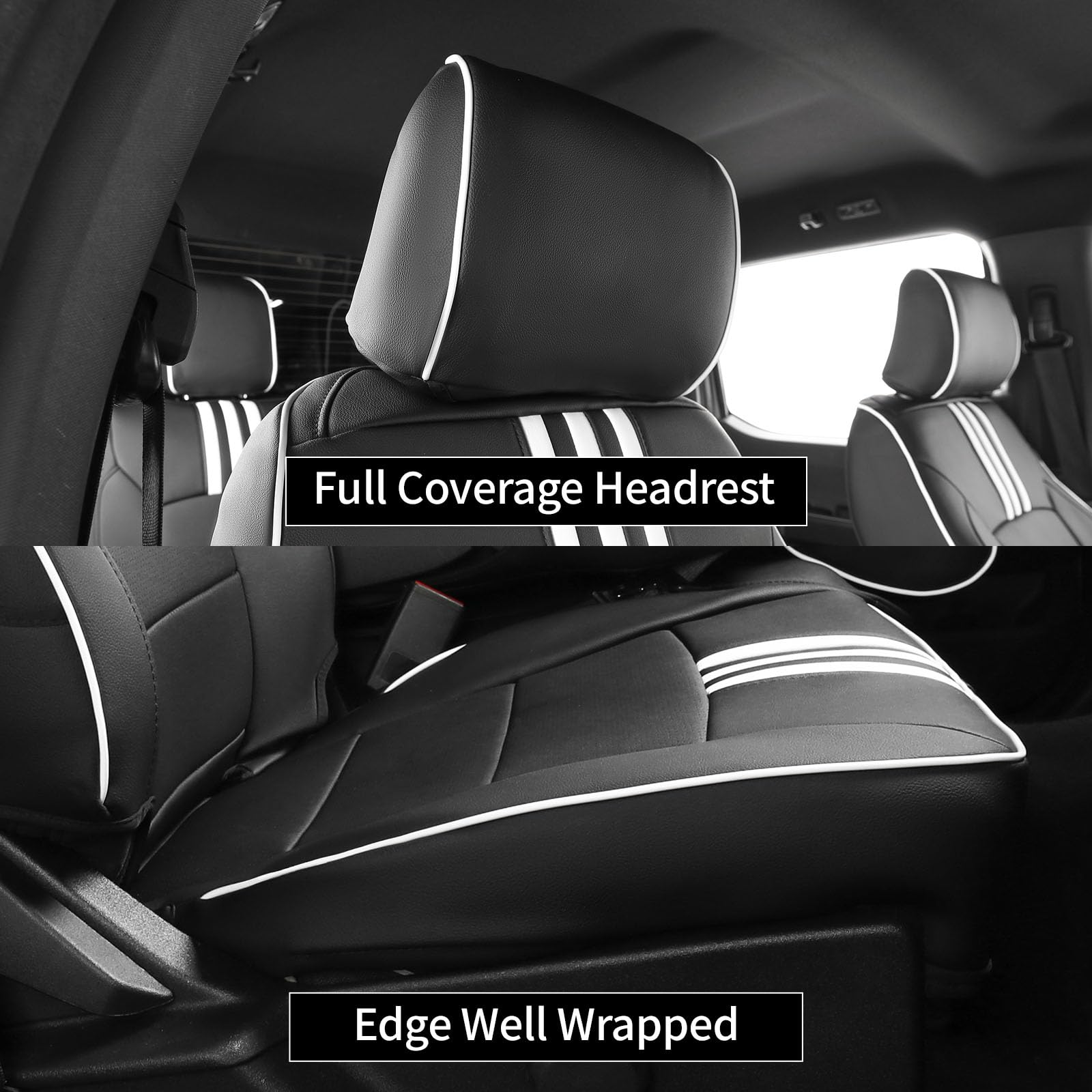 EKR full-set seat covers for F250/F350, built for durability and easy cleaning.