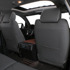 EKR leatherette soft-touch gray texture close-up