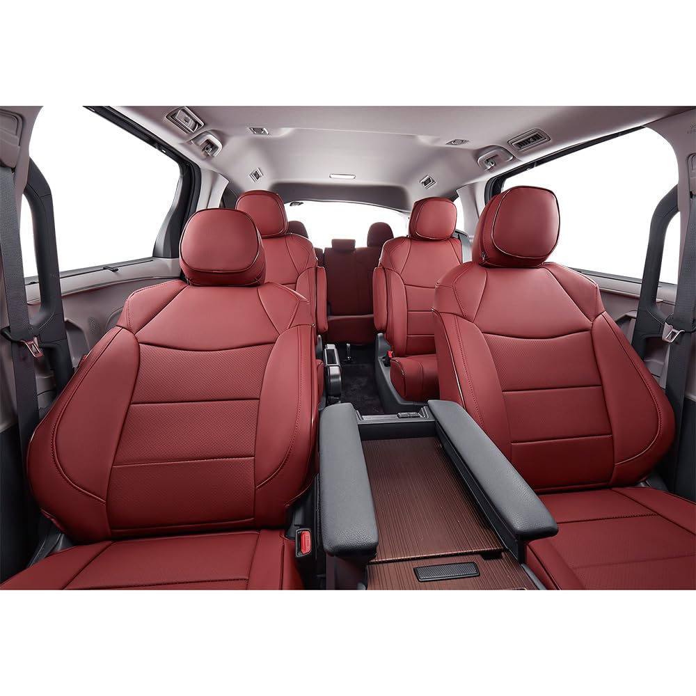 EKR Sienna burgundy finish emphasizes luxury while protecting seats daily.