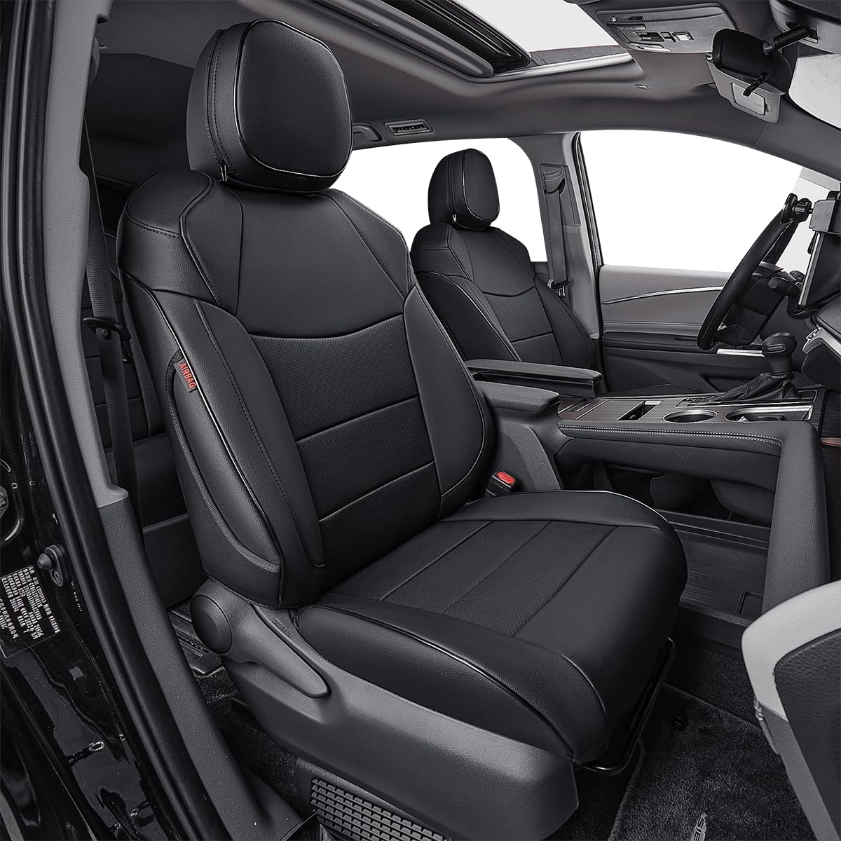 EKR Sienna front seat covers protect against spills while updating the cabin look