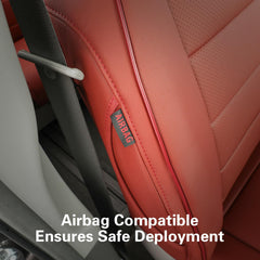 EKR Sienna 2nd-row captain seats with legrest coverage shows full protection.