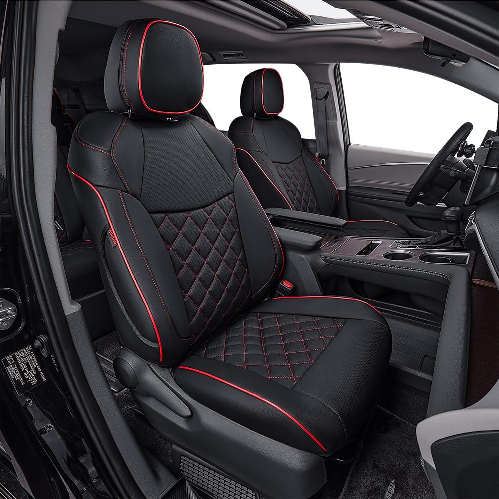 EKR Sienna seat covers front view with glove-like fit and luxury appearance
